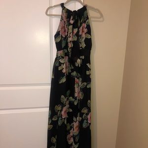 Floral Halter Top Maxi dress
